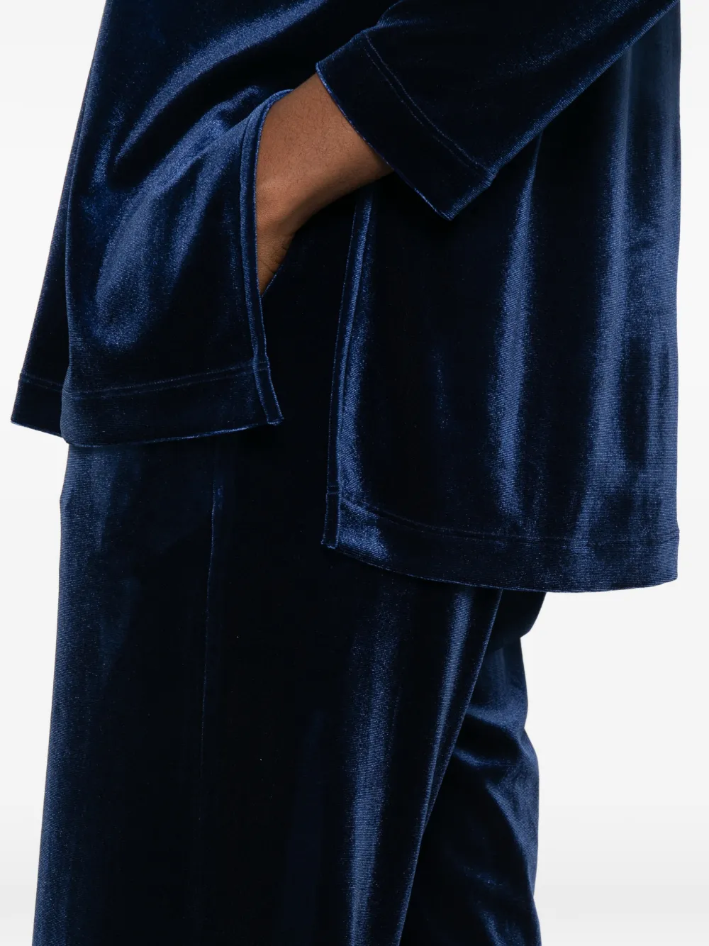 Blanca Vita Straight broek met zakken Blauw
