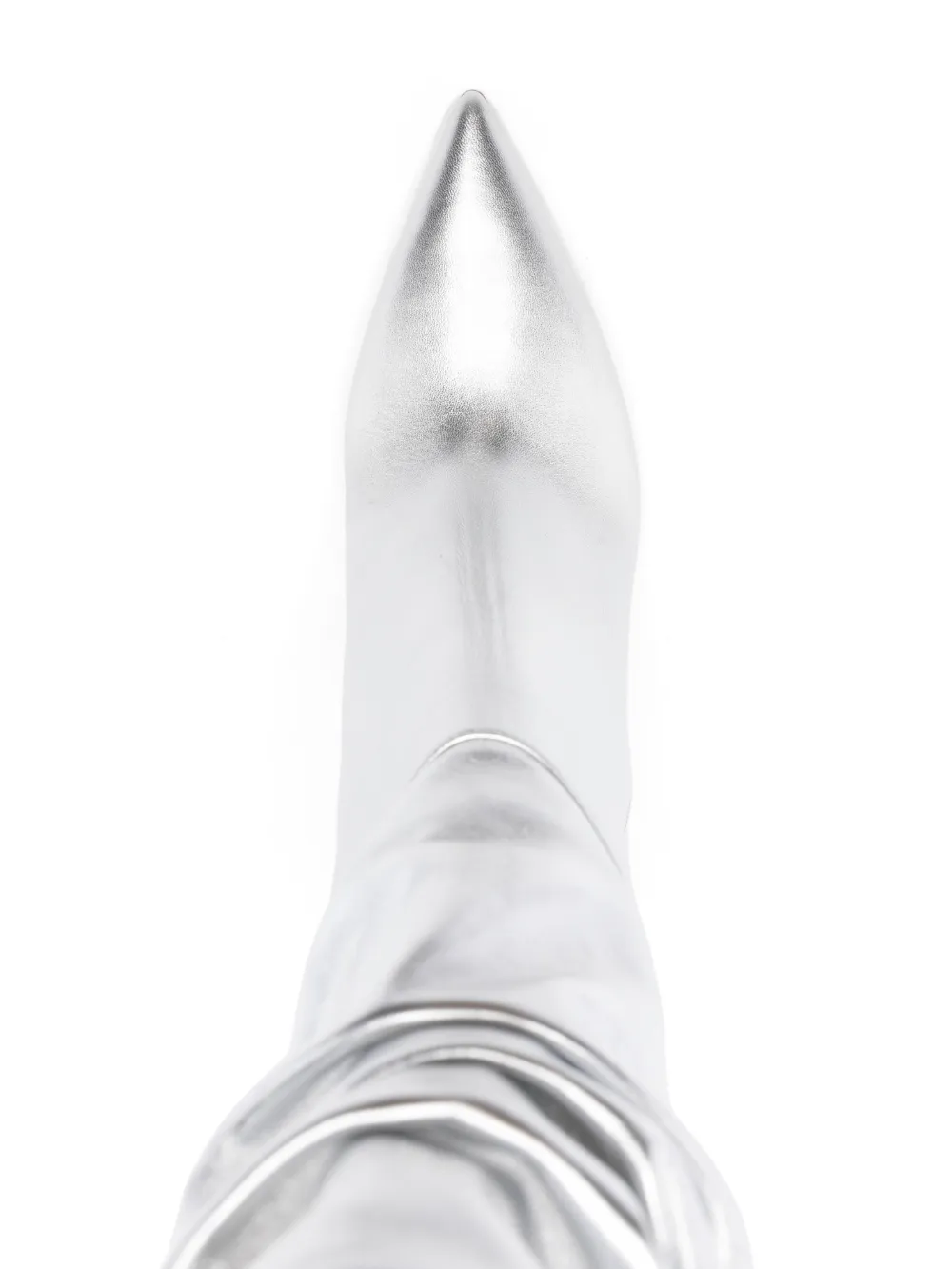 DSQUARED2 Laarzen met sleehak en ruches Zilver