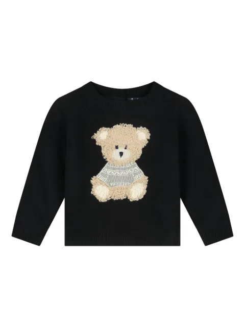 Il Gufo suéter con aplique Teddy Bear