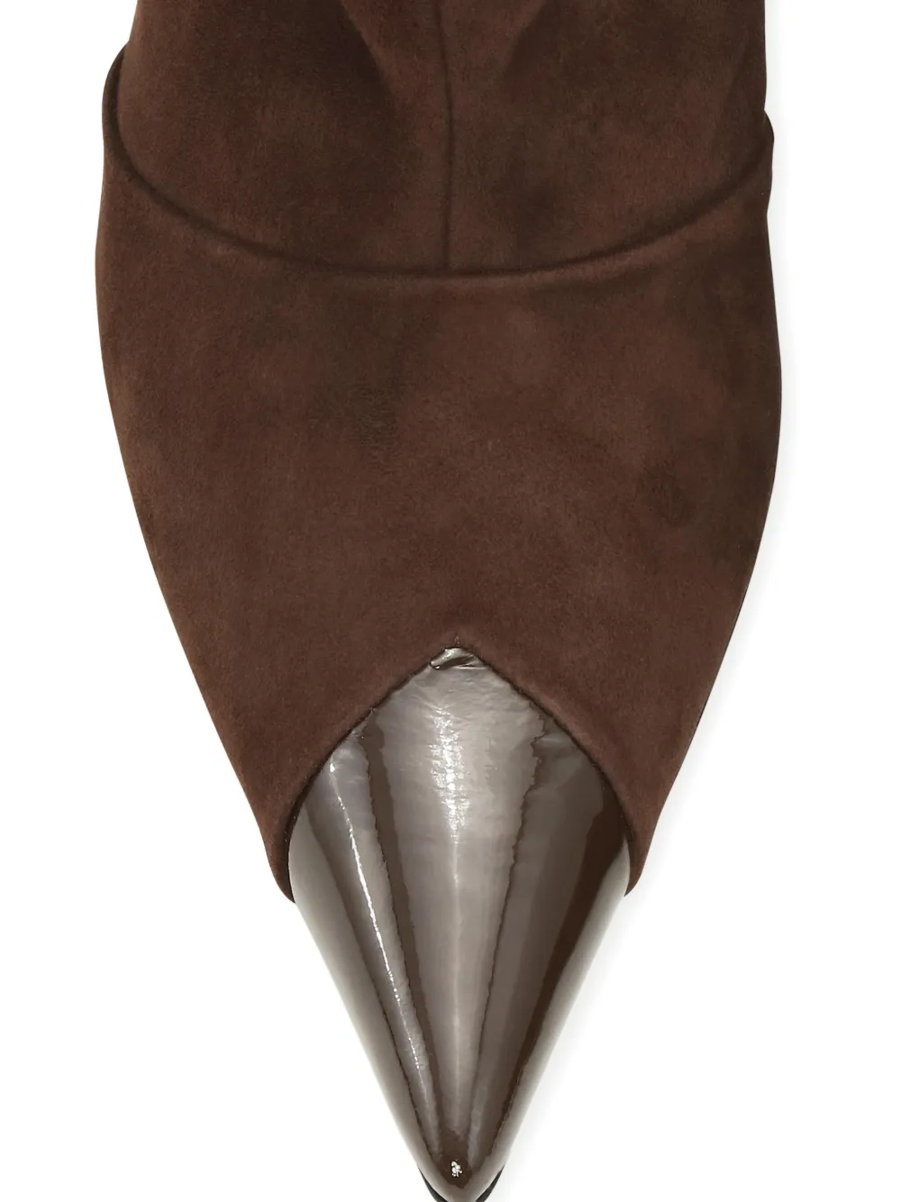 Rotate Birger Christensen Pointed-toe Suede Boots - Brown 