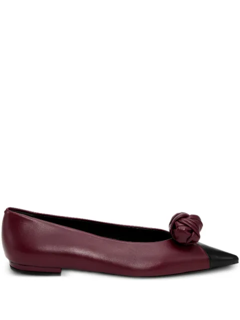 ROTATE BIRGER CHRISTENSEN knot-appliqué ballet flats