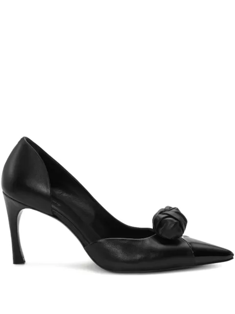 ROTATE BIRGER CHRISTENSEN knot-appliqué leather pumps