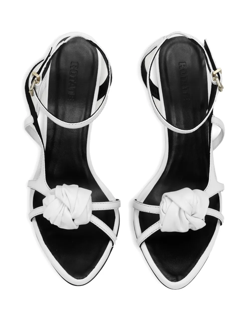 ROTATE BIRGER CHRISTENSEN knot-detail leather sandals | Heeled Sandals | Image 2