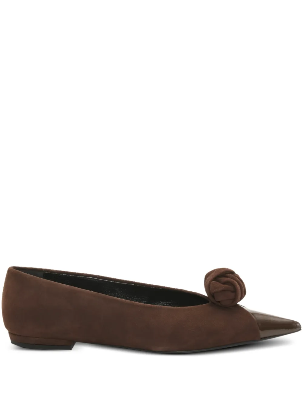 ROTATE BIRGER CHRISTENSEN knot-appliqué ballet flats | Brown | Image 1