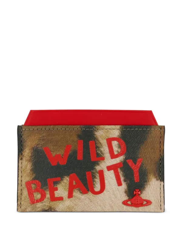 Vivienne Westwood ヒョウ柄 ケース・カードケース Vivienne Westwood オーブ レオパード カードケース | ニュートラル