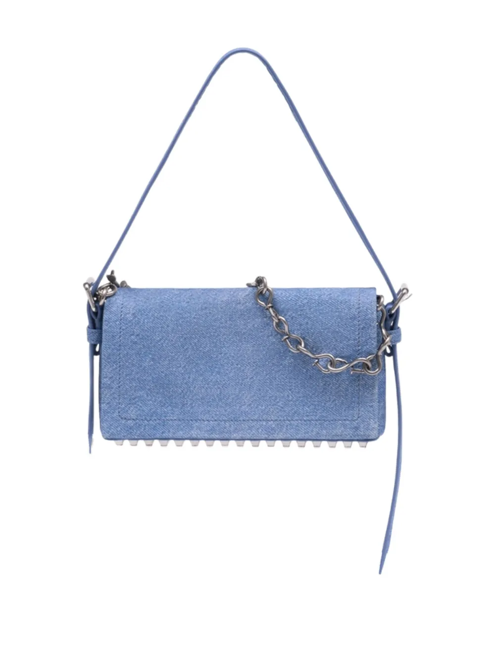 Alexander Wang embossed chain ricco shoulder bag - Blauw