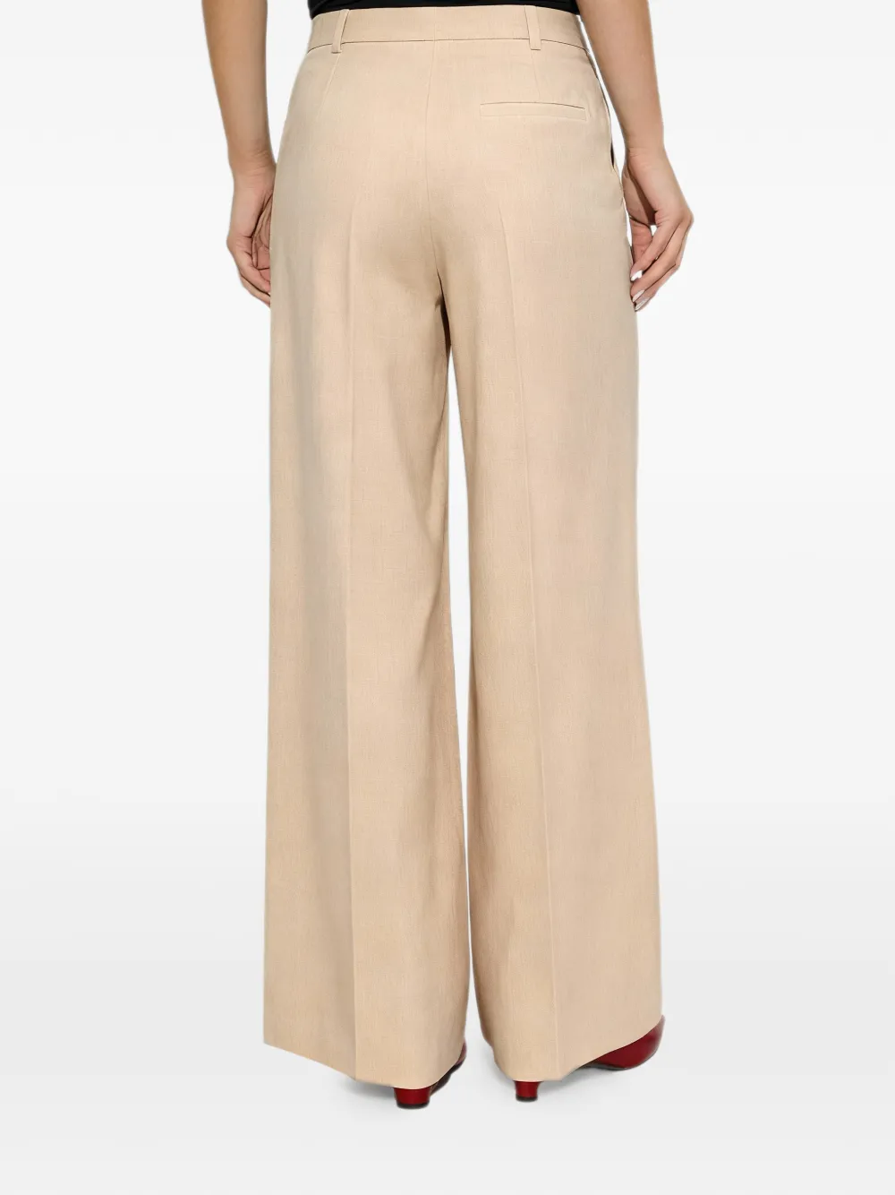 By Malene Birger Cymbaria geplooide broek Beige