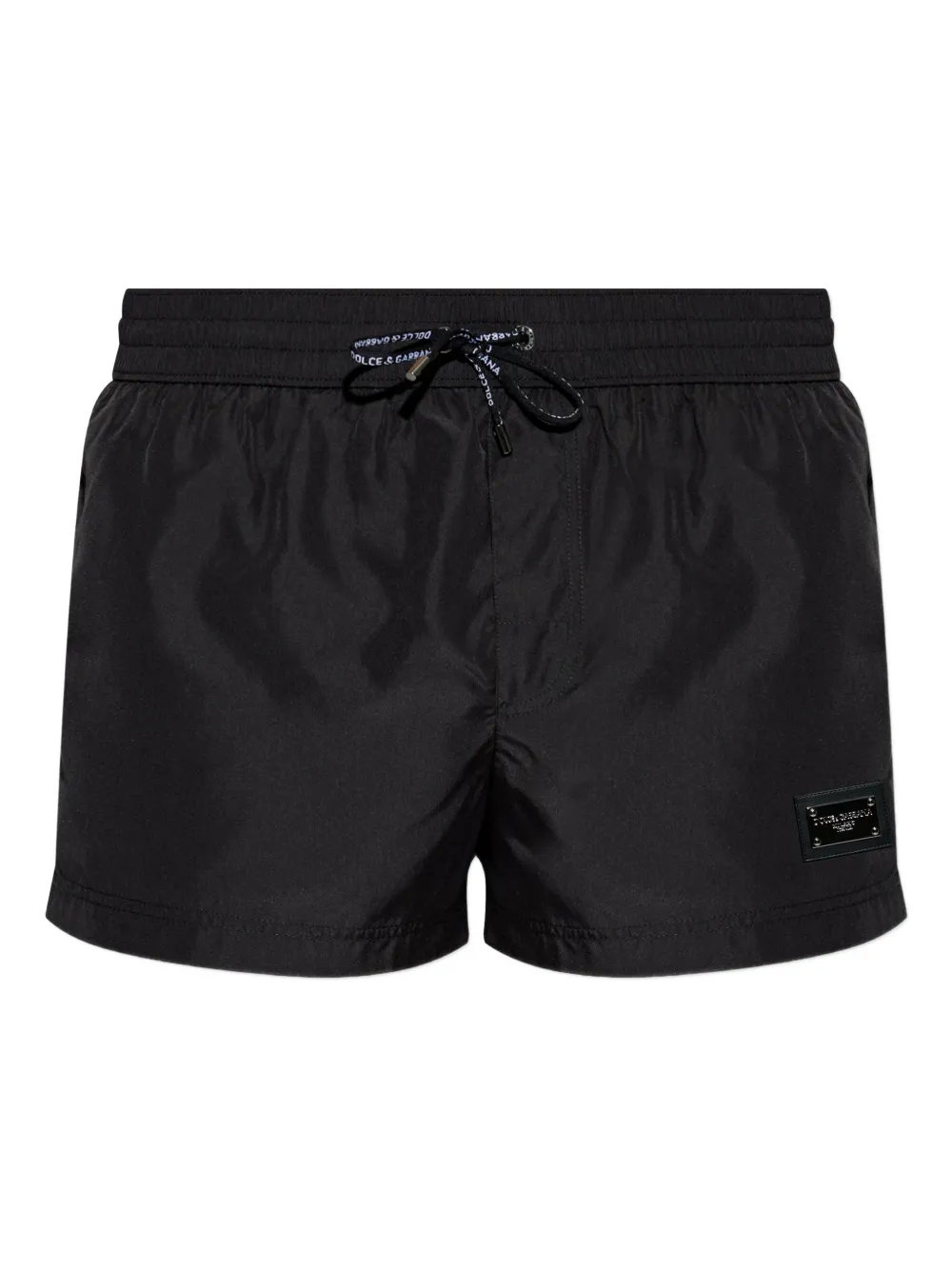 Dolce & Gabbana shorts de playa con placa del logo | negro | Image 1