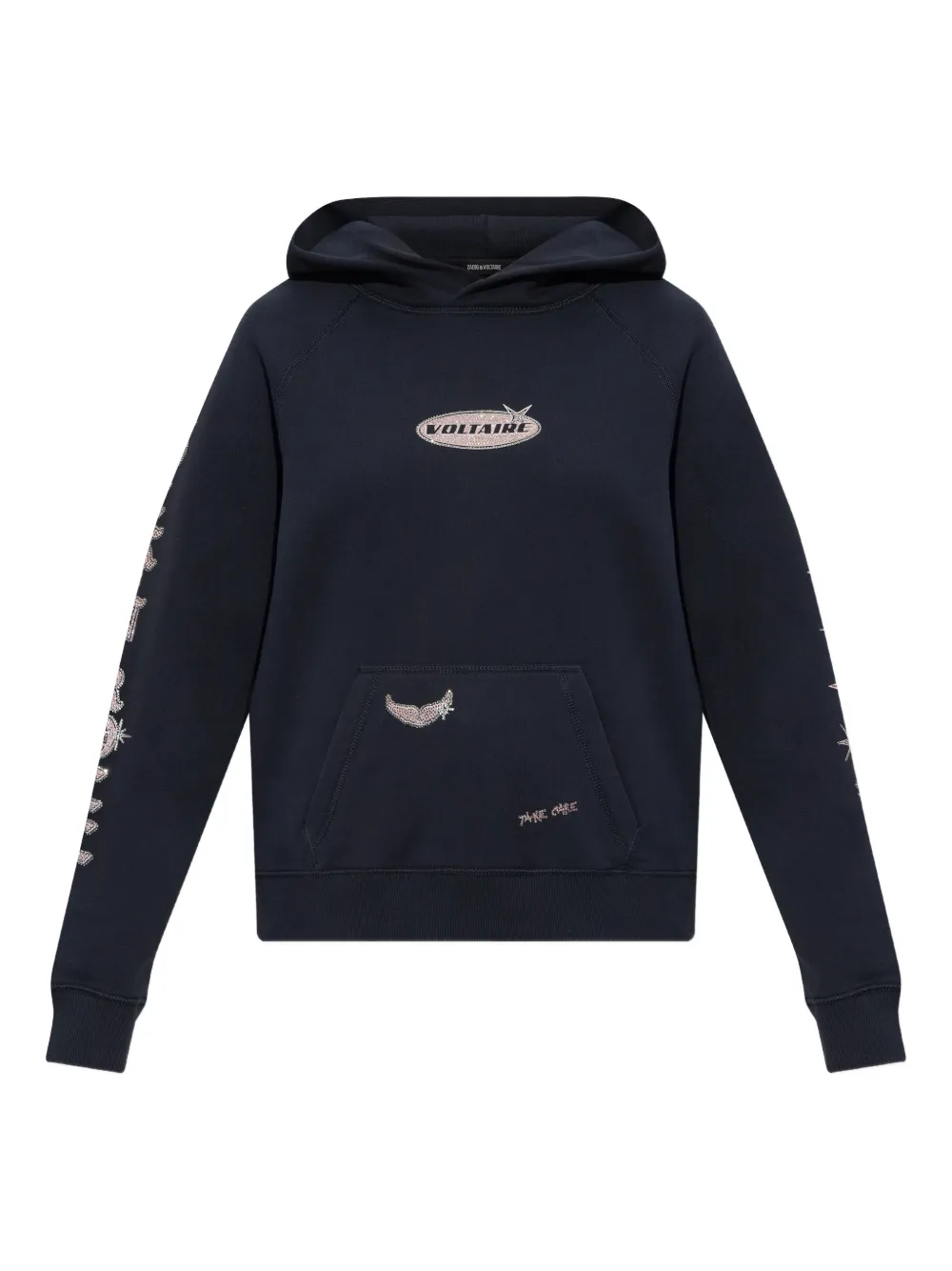 Zadig & Voltaire Logo Detail Hoodie In Blue