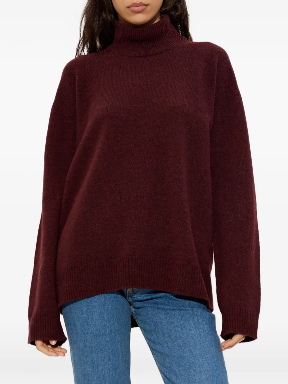  Issey Miyake Backpack Turtleneck Sweater - Brown 