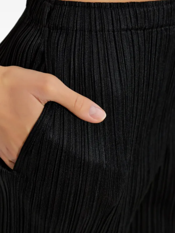 Pleats Please Issey Miyake プリーツ パンツ | ブラック | FARFETCH JP