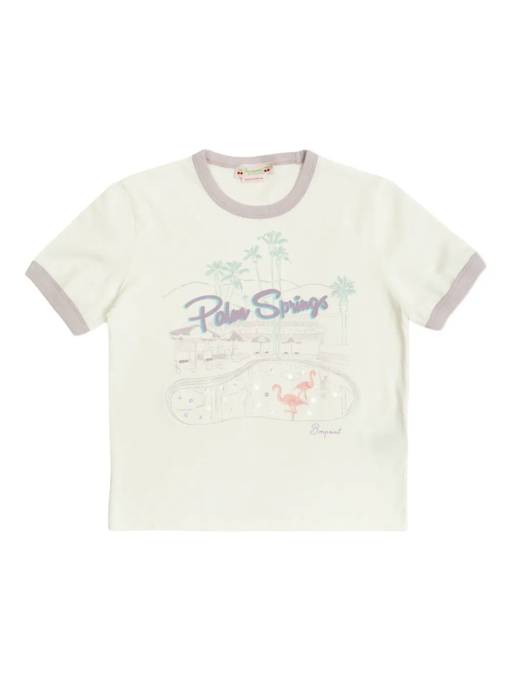 Bonpoint printed T-shirt - Toni neutri