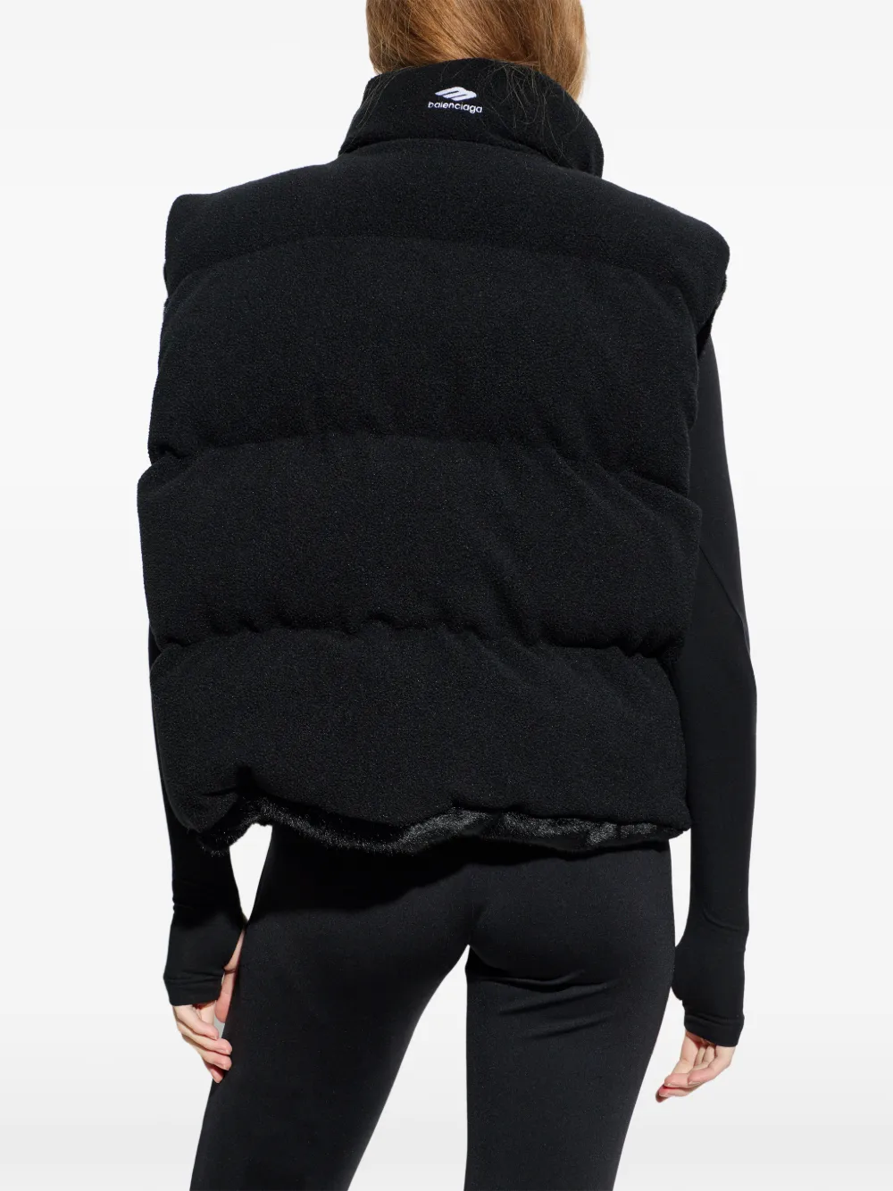 Balenciaga Bodywarmer van imitatiebont Zwart