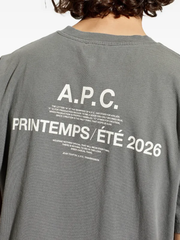 A.P.C. クルーネック Tシャツ | グレー | FARFETCH JP