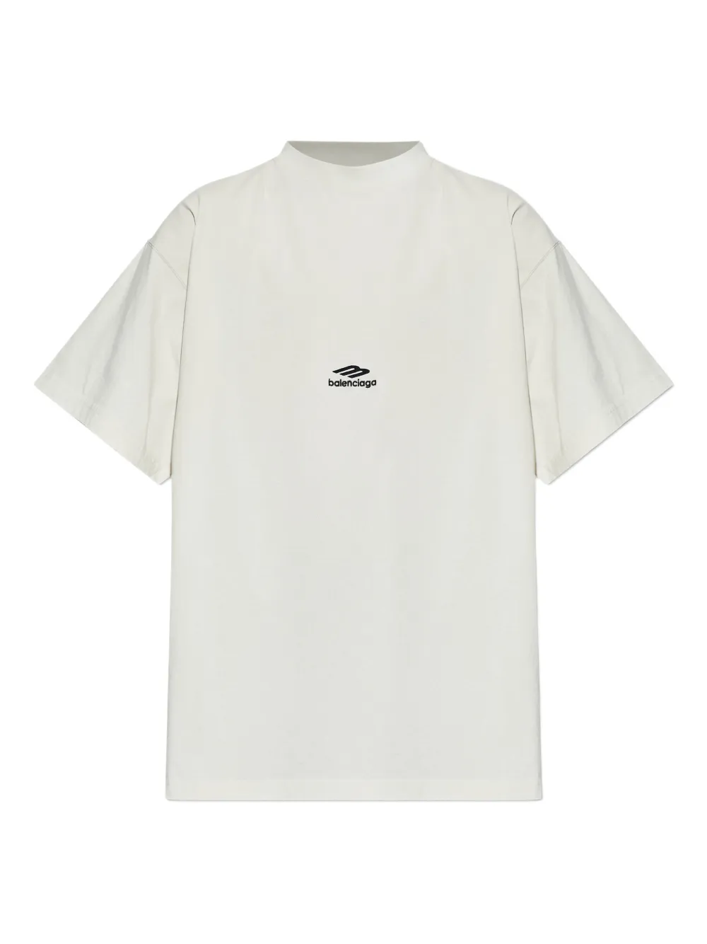 Balenciaga T-shirt con logo - Toni neutri