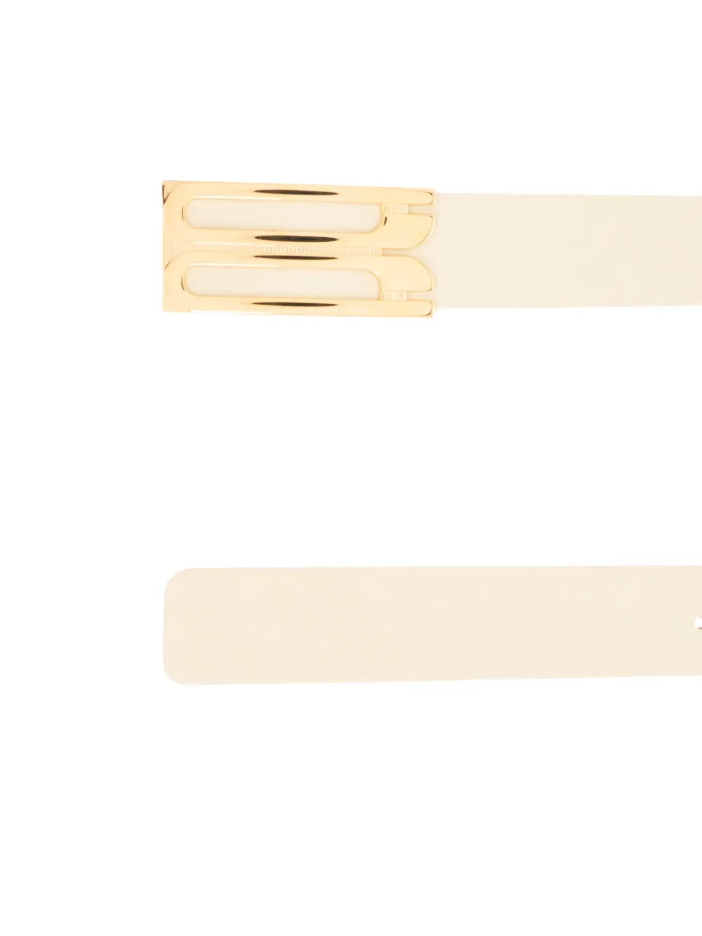  Victoria Beckham Logo-buckle Leather Belt - Neutrals 