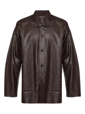 オムプリッセイッセイミヤケ FRESHEN シャツ サイズ2 ブラウン Homme