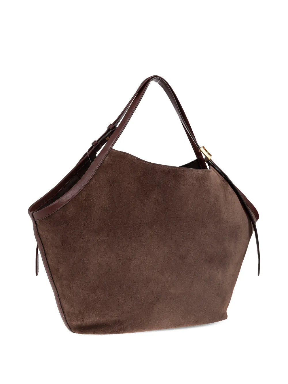 Kate Spade Large Deco Suede Tote Bag In Brown