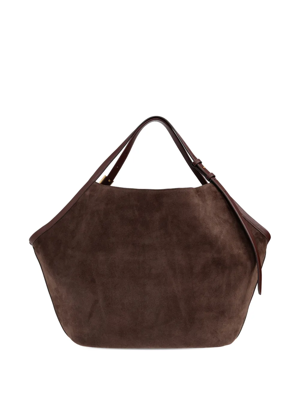 Kate Spade Large Deco Suede Tote Bag In Brown