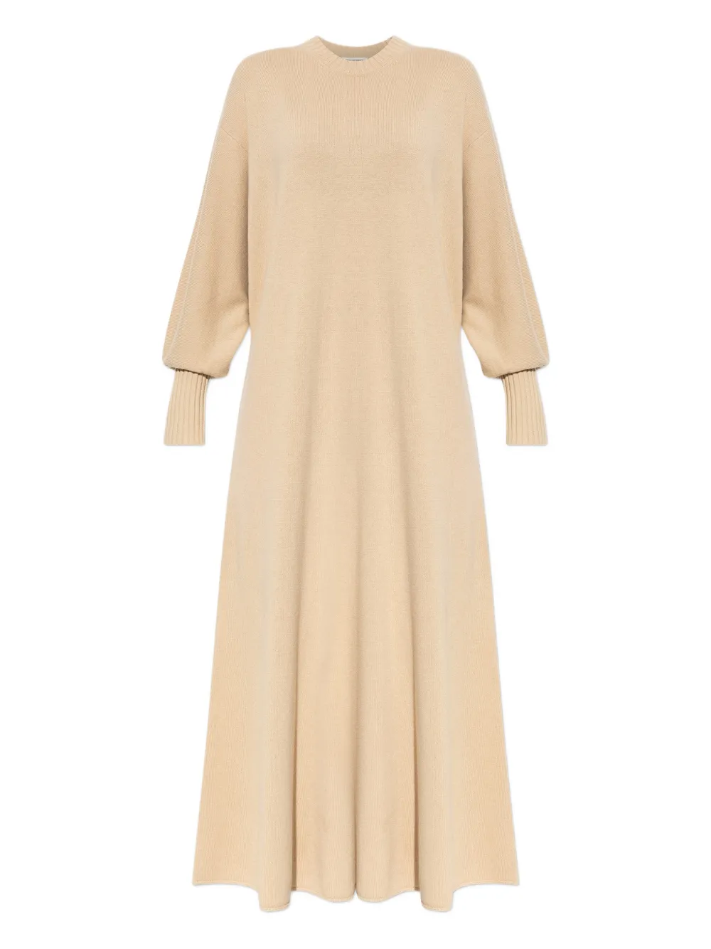 By Malene Birger Liv Ribbed Puff-sleeve Maxi Dress In Multi