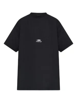 Balenciaga Loop Sports Icon logo-print T-shirt | Black | FARFETCH