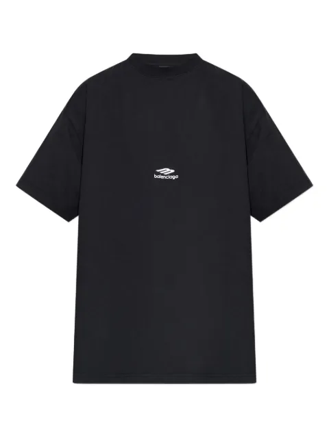 Balenciaga playera con logo bordado