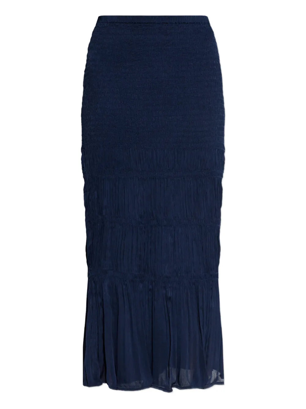 By Malene Birger Ilona Ruched Skirt In Blue