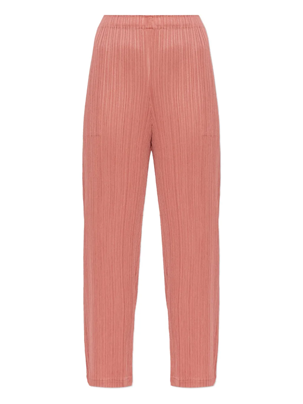 Pleats Please Issey Miyake pleated seam-pocket trousers - Rosa