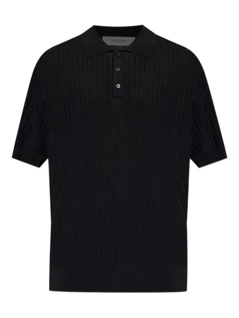 Golden Goose ribbed button polo shirt