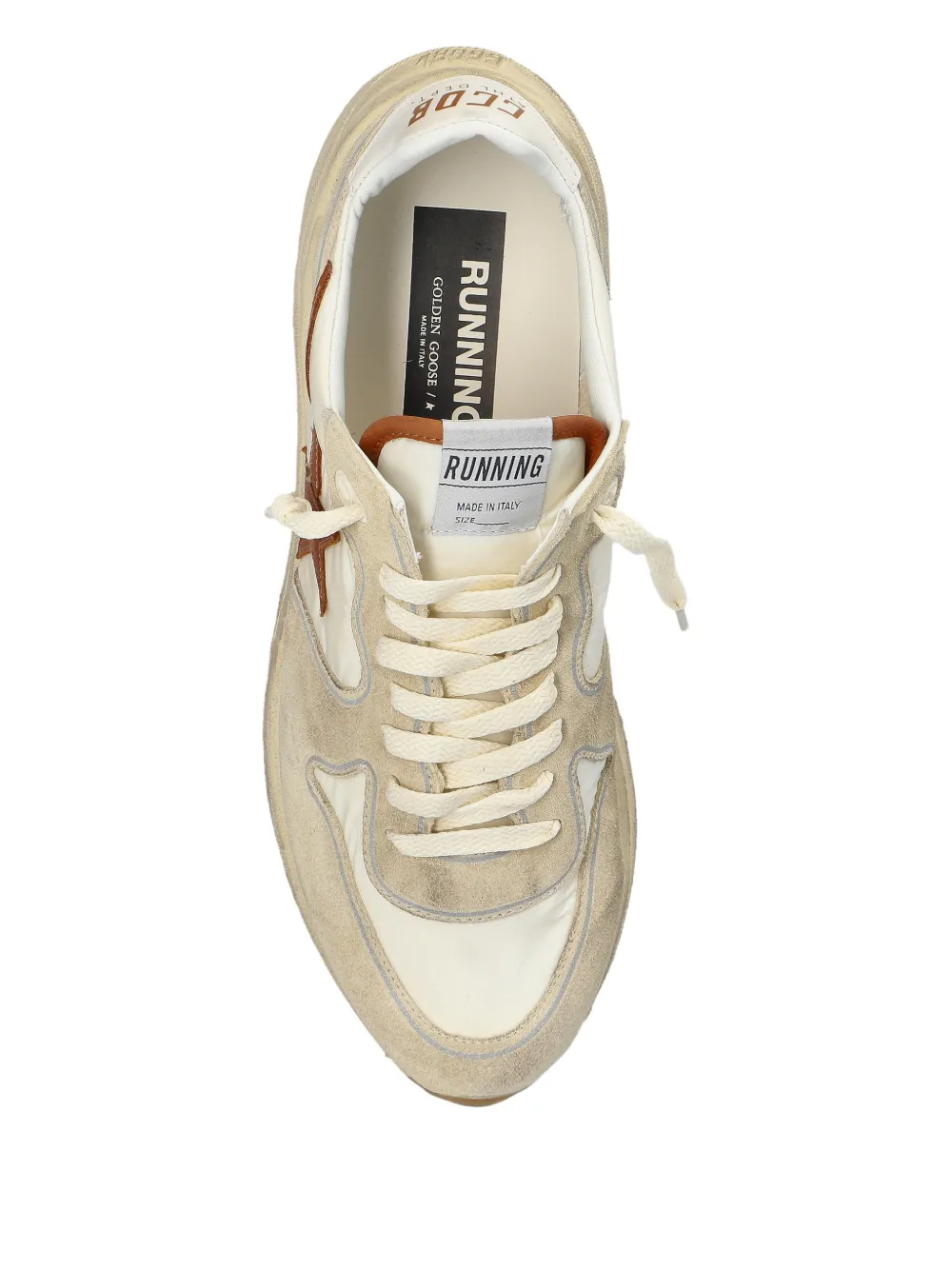 Golden Goose Hardloopsneakers met sterrenpatroon Beige
