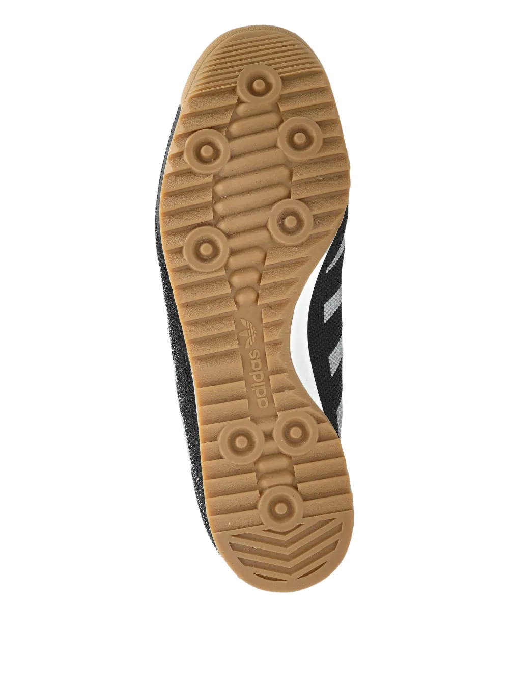 adidas three-stripe lace-up trainers Zwart