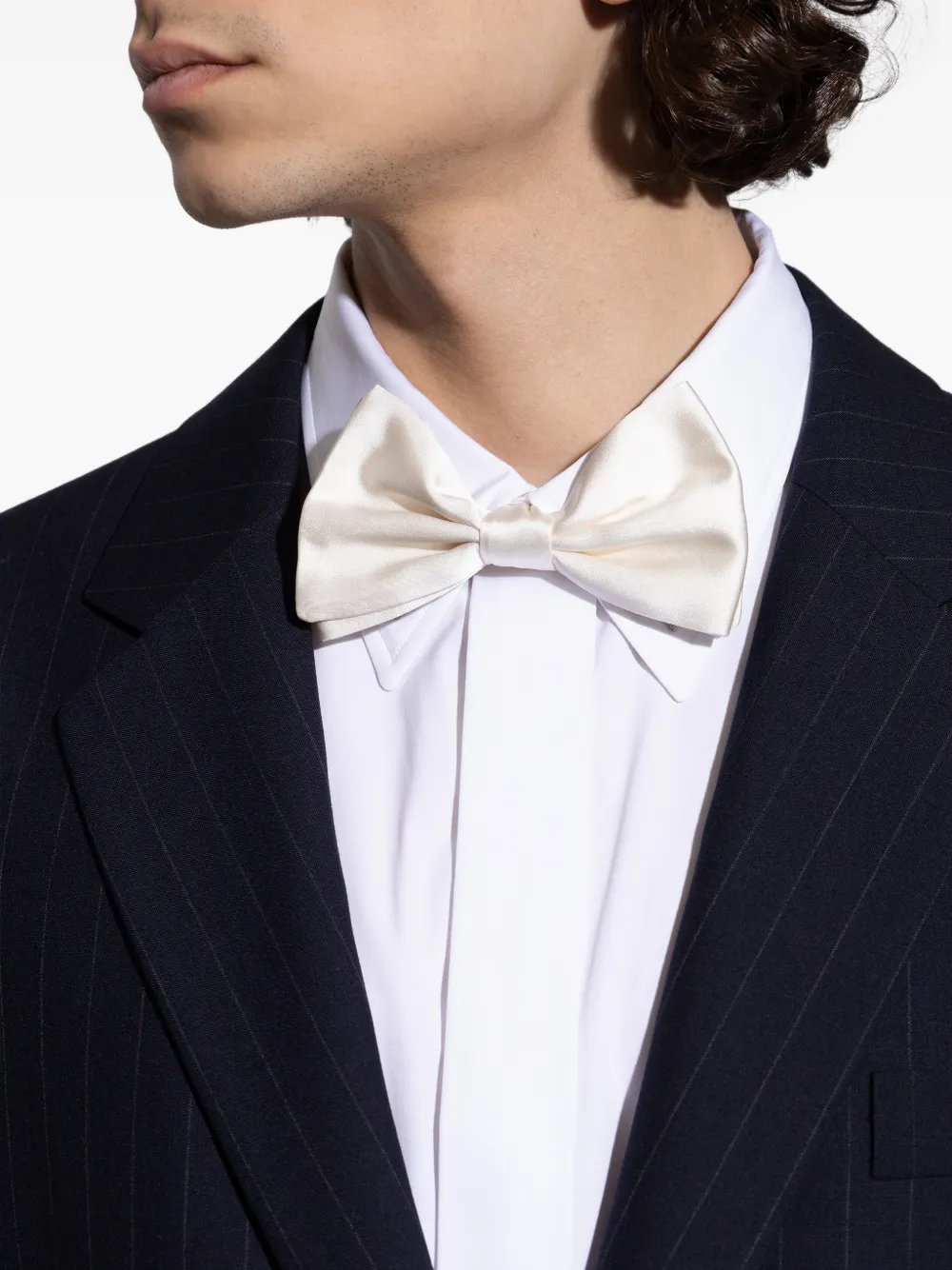 Dolce & Gabbana Zijden vlinderdas Beige