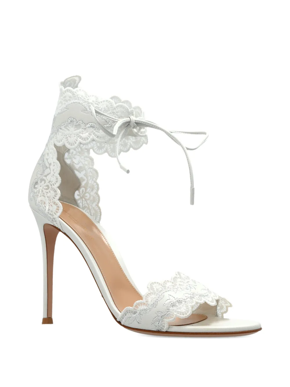 Gianvito Rossi Evie ankle-tie sandals Wit