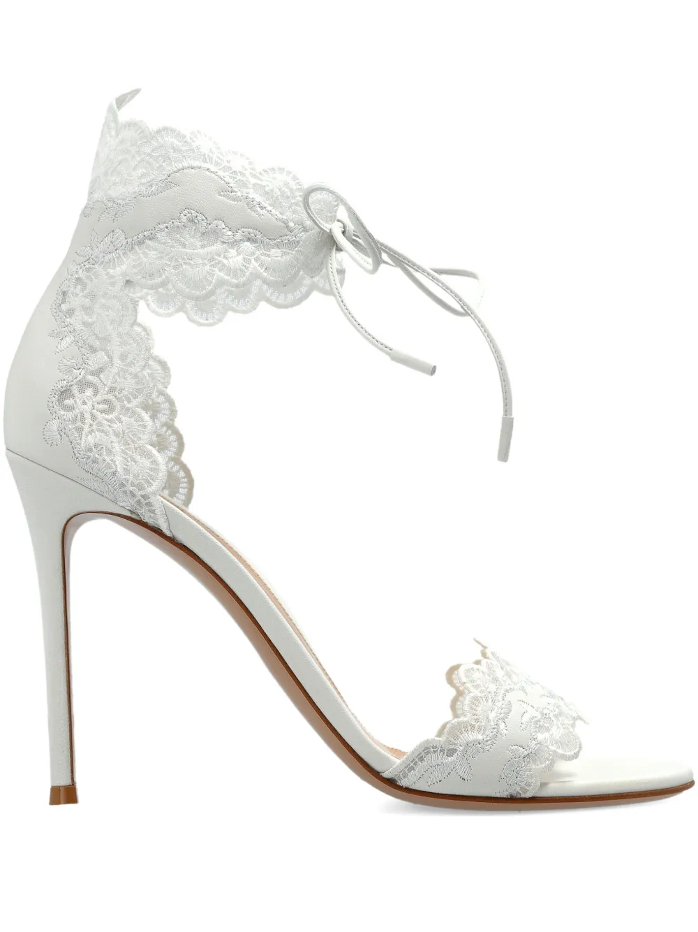 Gianvito Rossi Evie ankle-tie sandals Wit