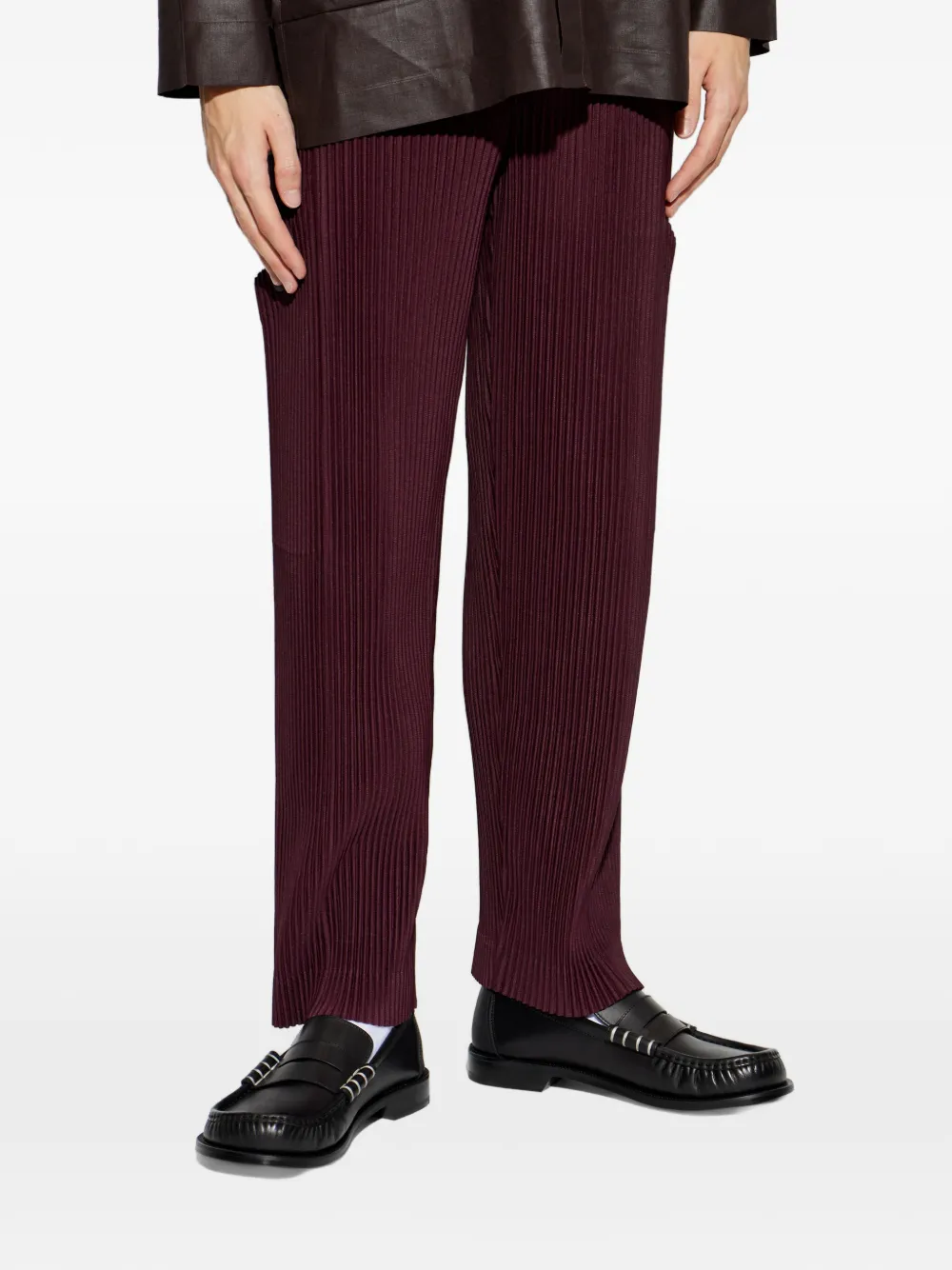 Homme Plissé Issey Miyake Quarry cargo-pockets pleated trousers - Rood