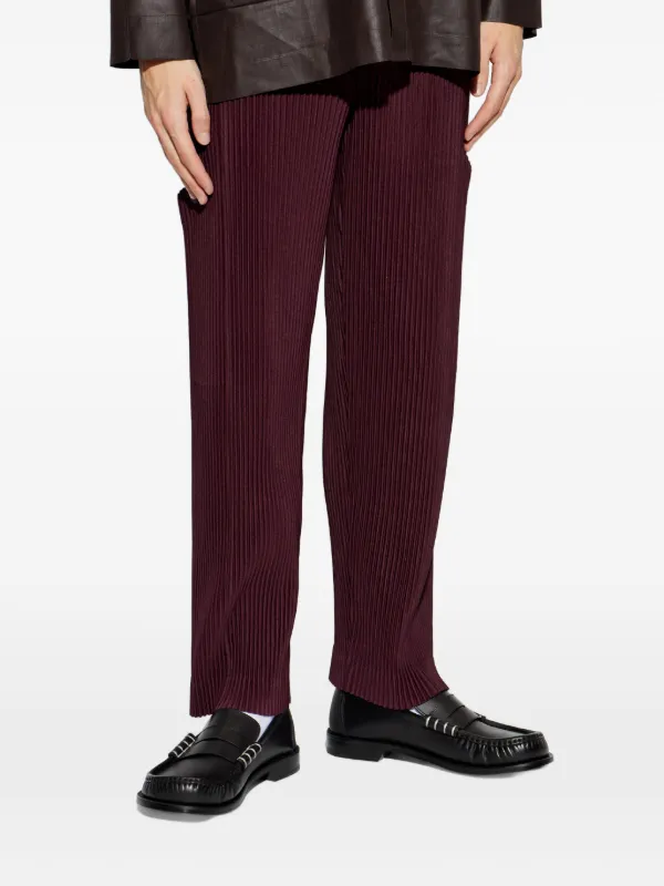 Homme Plissé Issey Miyake Quarry カーゴパンツ | レッド | FARFETCH JP
