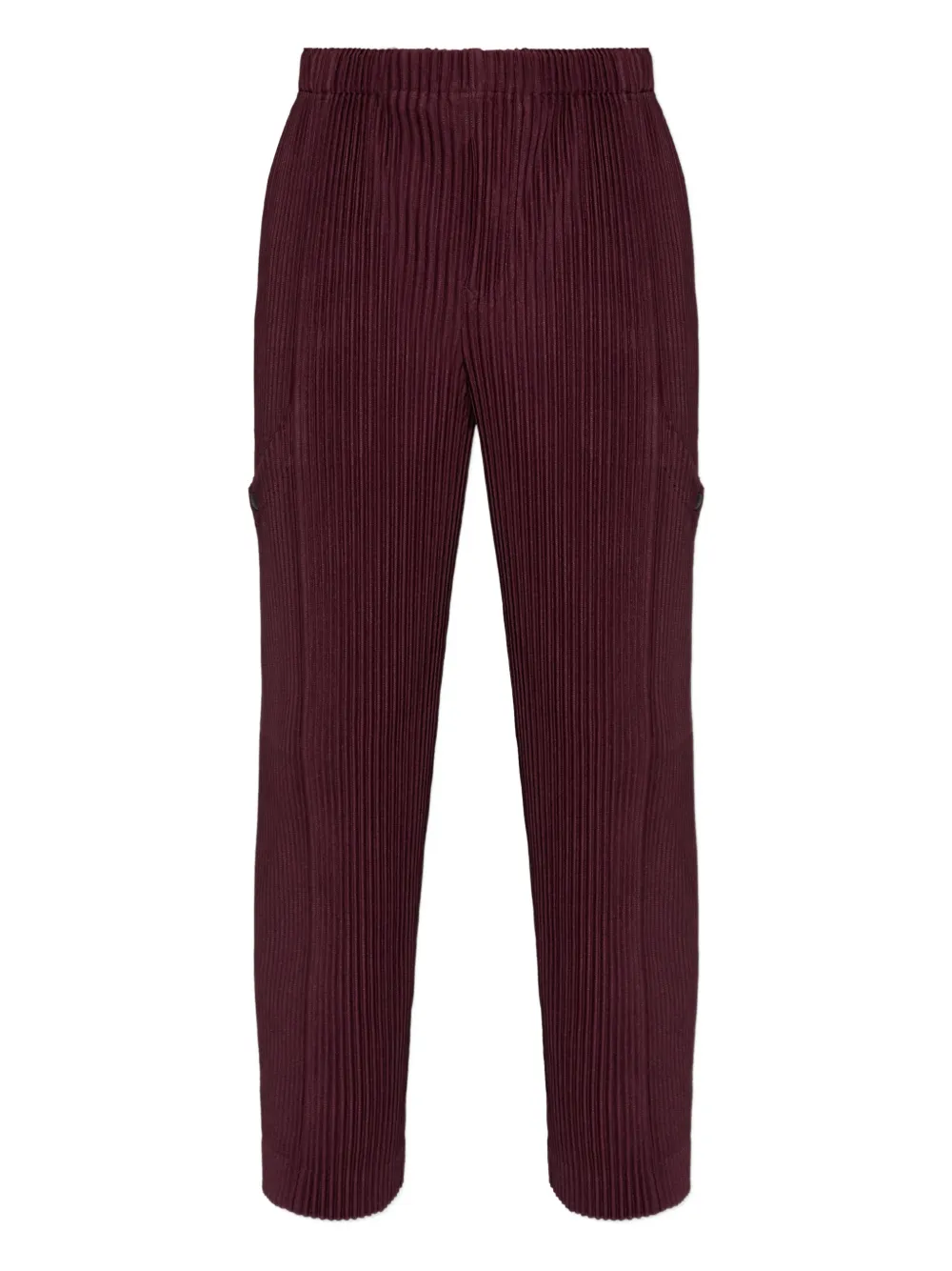 Homme Plissé Issey Miyake Quarry cargo-pockets pleated trousers - Rosso
