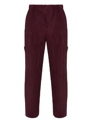 Homme Plissé Issey Miyake ストレートパンツ | ブルー | FARFETCH JP