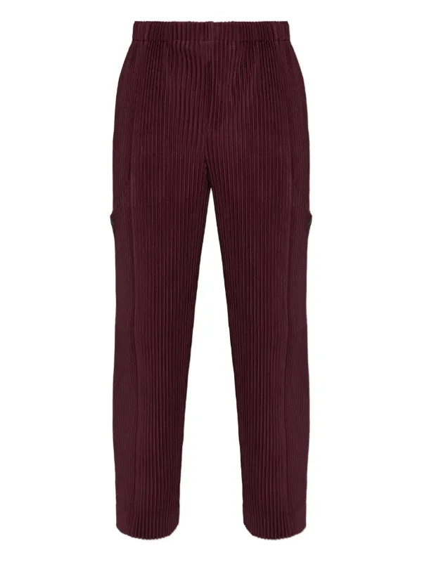 Homme Plissé Issey Miyake Quarry カーゴパンツ | レッド | FARFETCH JP