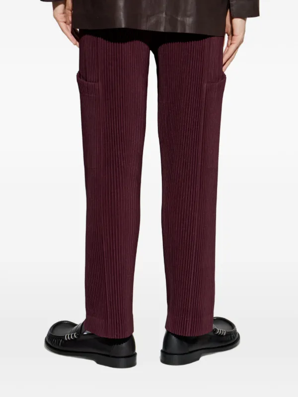 Homme Plissé Issey Miyake Quarry カーゴパンツ | レッド | FARFETCH JP