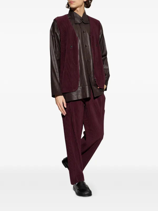 Homme Plissé Issey Miyake Quarry カーゴパンツ | レッド | FARFETCH JP