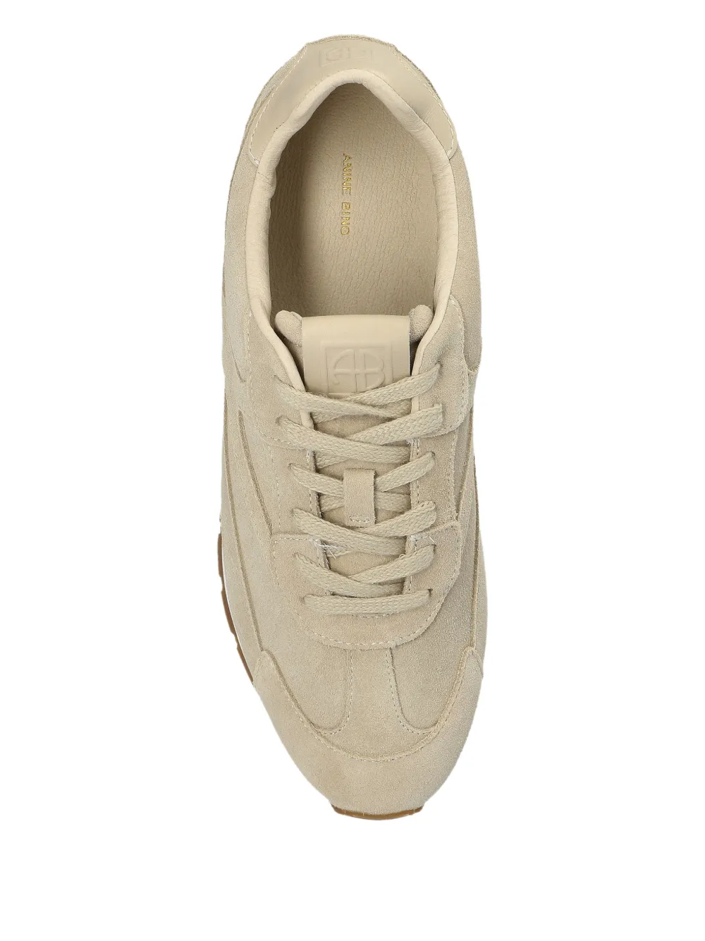 ANINE BING suede panelled sneakers Beige