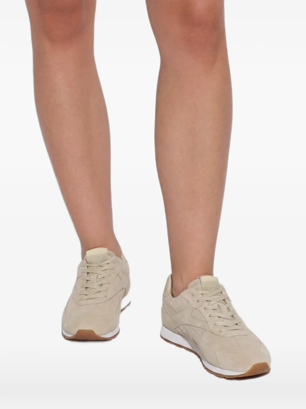 ANINE BING suede panelled sneakers Beige