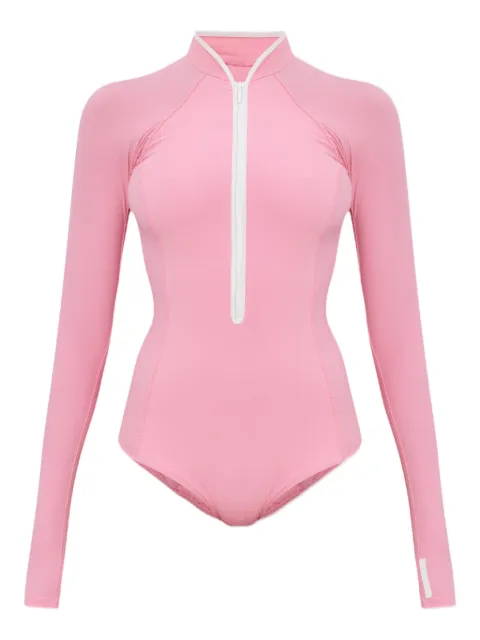 Hunza G Maiô Tyra mangas longas com zíper