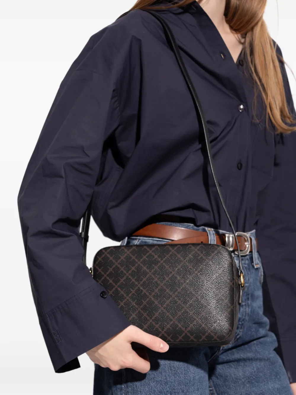 By Malene Birger Small Lolla Cross Body Bag In Purple