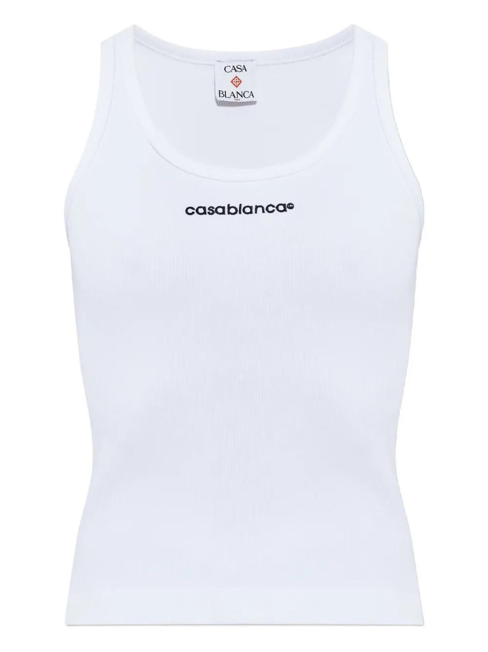 Casablanca logo tank top - Bianco