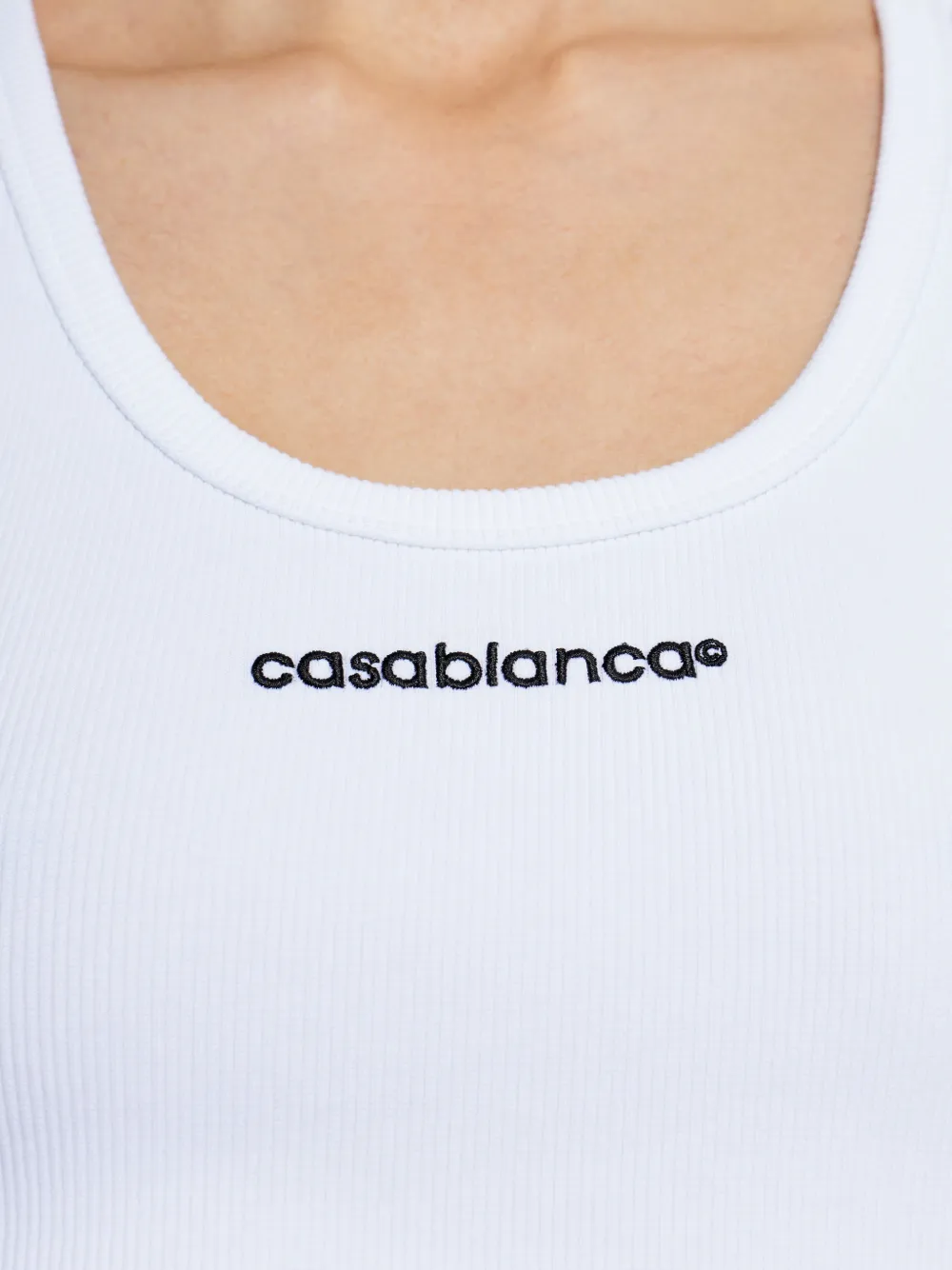 Casablanca Tanktop met logo Wit