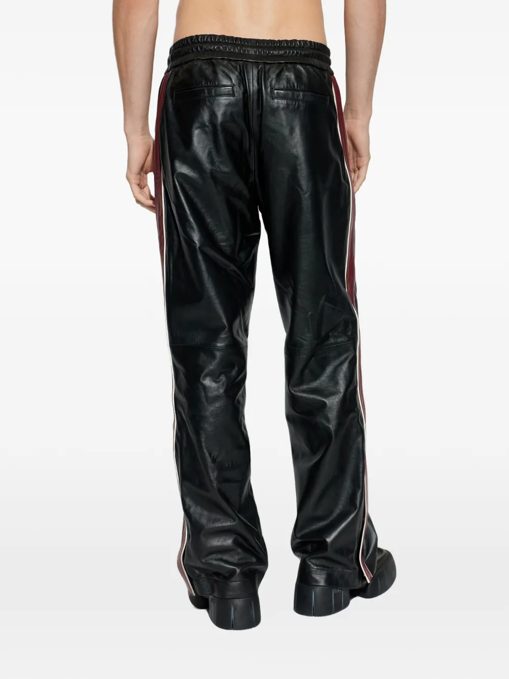 Casablanca Leren broek Zwart