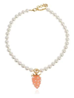 Vivienne Westwood One Row Pearl Drop Choker | Gold | FARFETCH