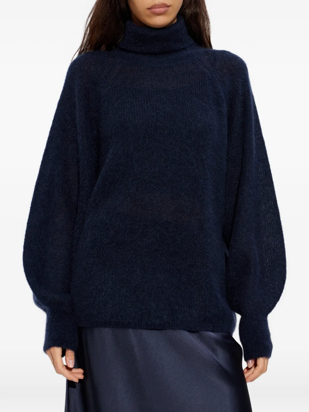  By Malene Birger Magoo Raglan-sleeve Tutleneck Sweater - Blue 